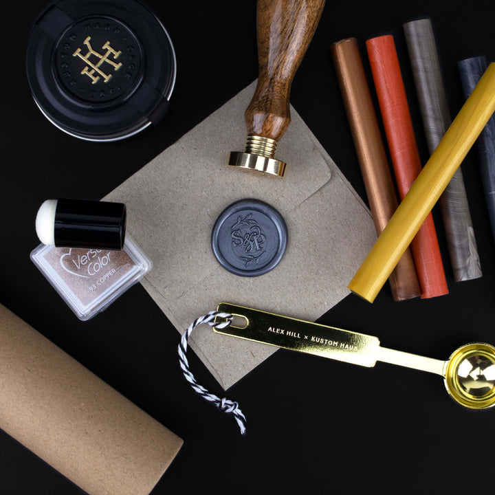 The Gift - Personalised Wax Seal Stamp Set - Kustom Haus