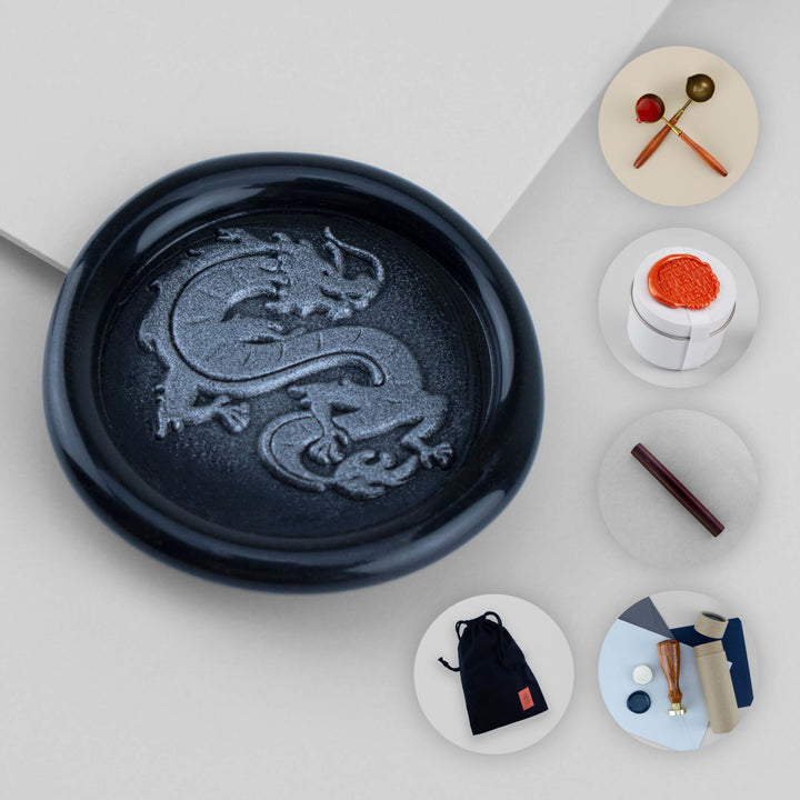 Gift Set with Wax Seal Stamp - Dragon